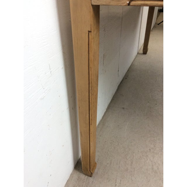 Bernhardt Mid Century Modern Dining Table With Limed Walnut Finish and 3 Leafs For Sale - Image 4 of 18