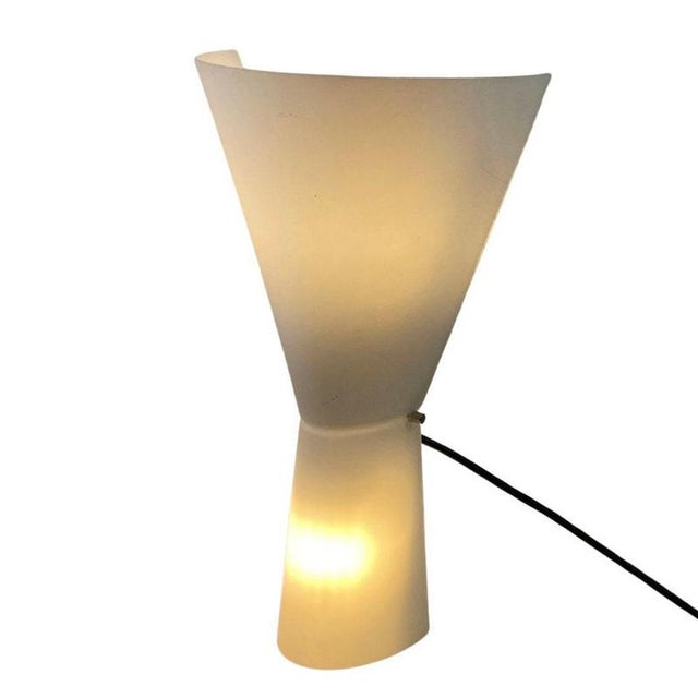 Contemporary Model Alkaid Diabolo Shaped Wall Sconce in White Frosted Glass by S. Marcato for Arteluce Nemo For Sale - Image 3 of 10