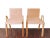 Wood Modern Oak Bench & Chairs For Sale - Image 7 of 12
