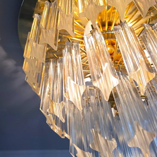 Venini Large Ceiling Light by Paolo Venini for Venini, 1970s For Sale - Image 4 of 7