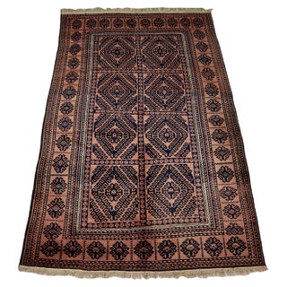 Vintage Hand-Knotted Rug, 1920s For Sale