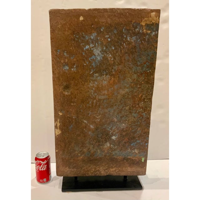 Antique Terracotta Palace Fragment on Stand Sculpture For Sale In Atlanta - Image 6 of 6
