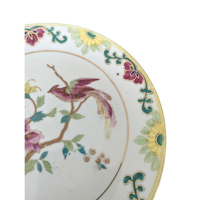 Early 20th Century Hand Painted Chinoiserie Porcelain Nippon Plates - Set of 4 For Sale - Image 10 of 12