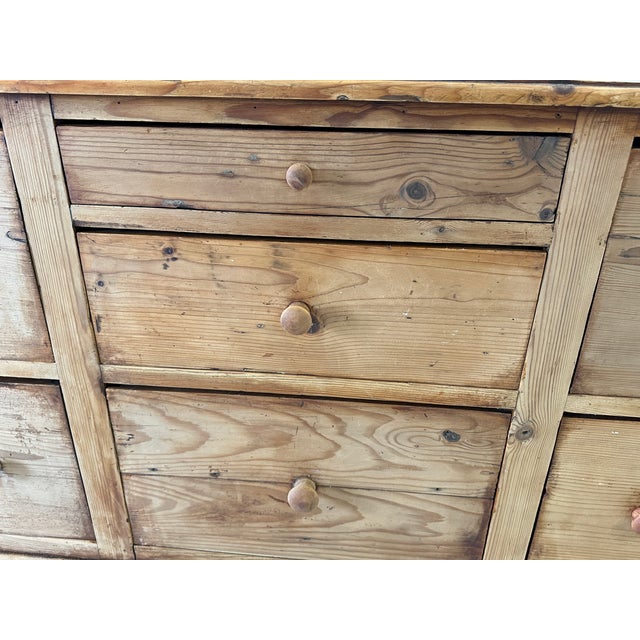 Vintage Workshop Cabinet with Drawers in Fir, 1950s For Sale - Image 9 of 18