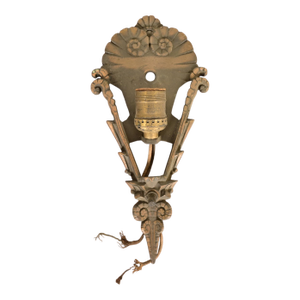 Mid-West Art Deco Bronze Soleure Wall Sconce, 1930s
