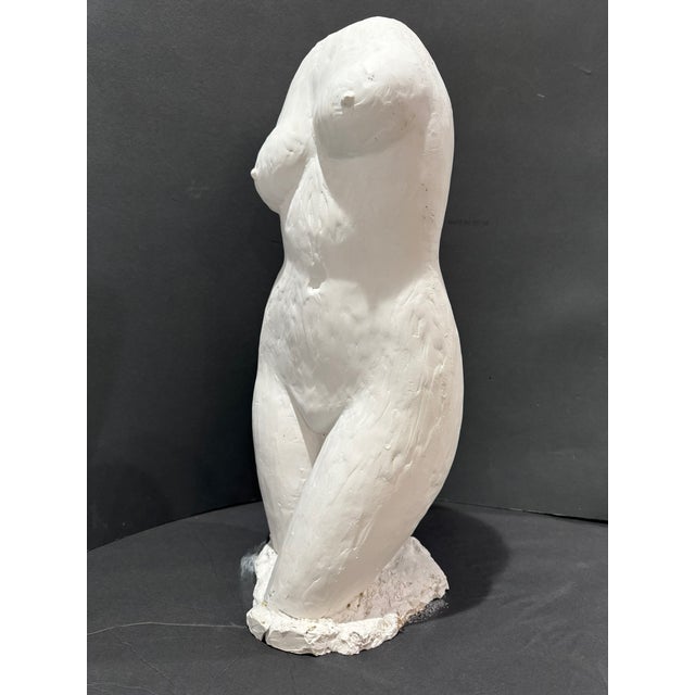 Mid 20th Century Larry Mohr Signed Figurative Sculpture – Plaster Modern Abstract Nude For Sale - Image 4 of 11