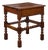 English 1870s Oak Bobbin Leg Side Table with Single Drawer and Stretchers For Sale