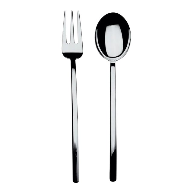Mepra Due 2-Piece Serving Set (fork & Spoon) For Sale