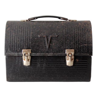 Mid-Century Thermos Metal Lunch Box For Sale