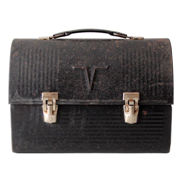 Mid-Century Thermos Metal Lunch Box For Sale