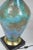 Blue Mid Century Italian Modern Blue Glazed Ceramic Pottery "Earth" Table Lamp - Pair For Sale - Image 8 of 10