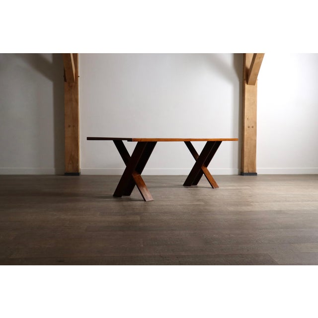 TL58 Dining Table in Walnut by Marco Zanuso for Poggi, Italy, 1960s For Sale - Image 9 of 14