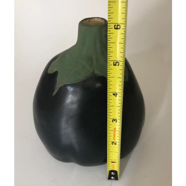 2000s Trompe L’oeil Eggplant Vase For Sale In Los Angeles - Image 6 of 8