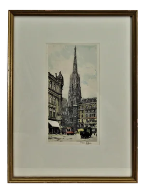 Hans Figura, Ansicht Von Rothenburg, Circa 1930