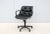 Knoll Mid-Century Modern Charles Pollock Knoll Pollock Executive Chair Black Leather For Sale - Image 4 of 12