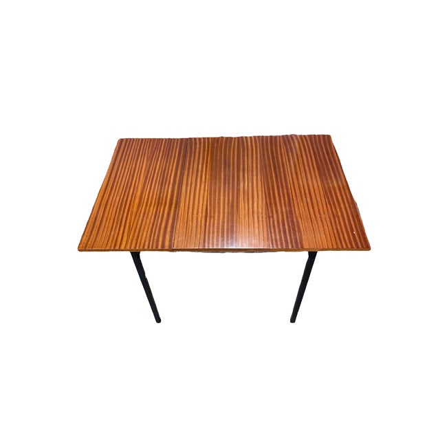 Extendable Dining Table by Marcel Gascoin for Alveole, 1960 For Sale - Image 6 of 11
