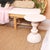 Not Yet Made - Made To Order Rheva Round Oak Wood Side Table For Sale - Image 5 of 7
