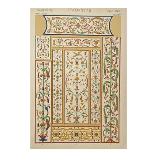 Italian Grammar of Ornament Chromolithgraph by Owen Jones For Sale