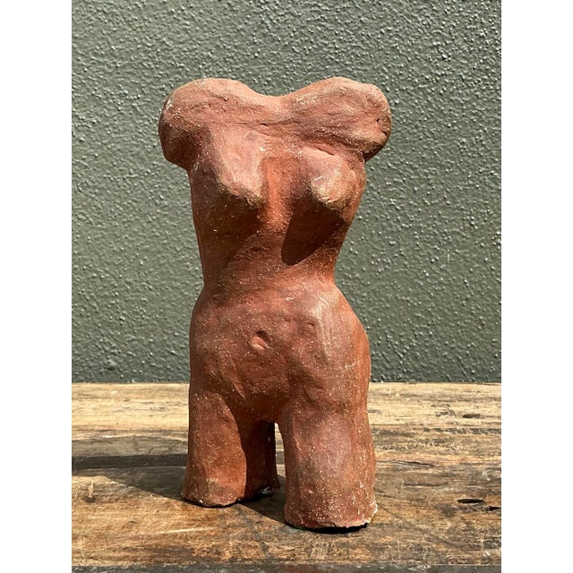 Vintage Studio Pottery Abstract Sculpture of Woman For Sale - Image 9 of 12