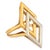 1970s Chaumet French Vintage 18k Yellow and White Gold Ring, Size 6.75 For Sale - Image 5 of 5