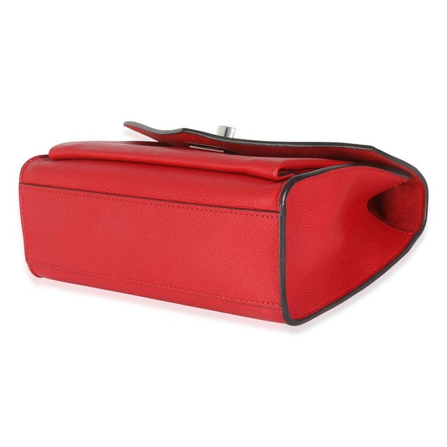 Rubis Soft Calfskin Mylockme Chain BB For Sale In New York - Image 6 of 9