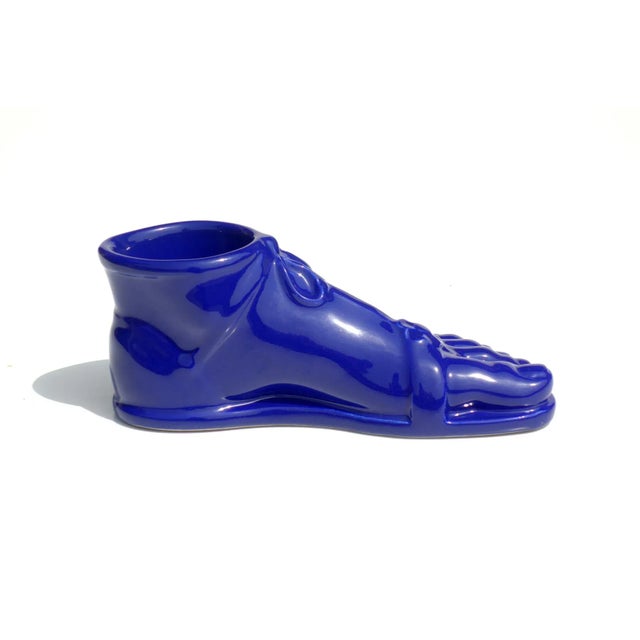 Mid-Century Modern Roman Foot in Blue Pottery by Piero Fornasetti, Italy, 1960s For Sale - Image 3 of 7