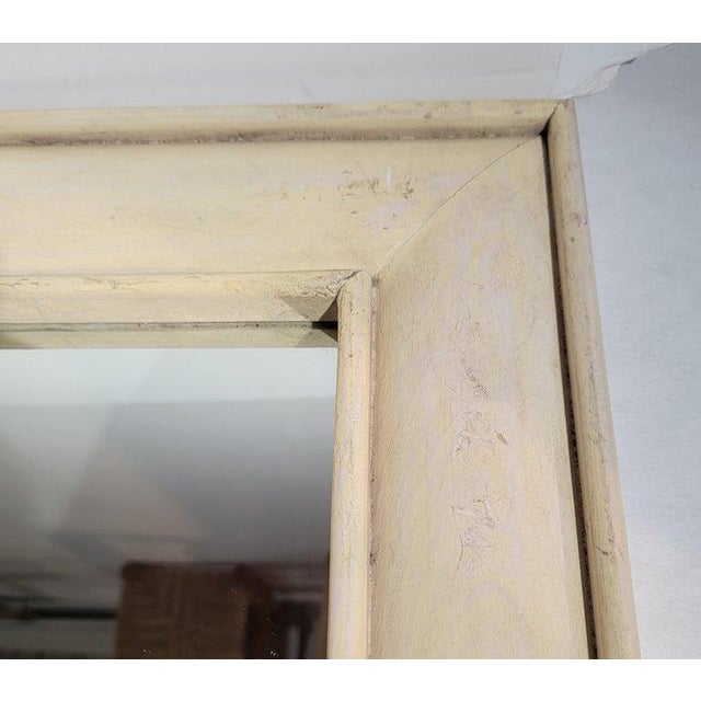 20Thc Original Cream Painted Mirror For Sale - Image 4 of 7