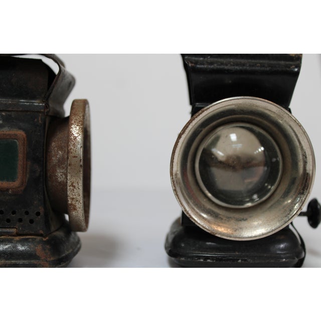 Mini Railroad Handheld Lantern Pair For Sale - Image 13 of 17