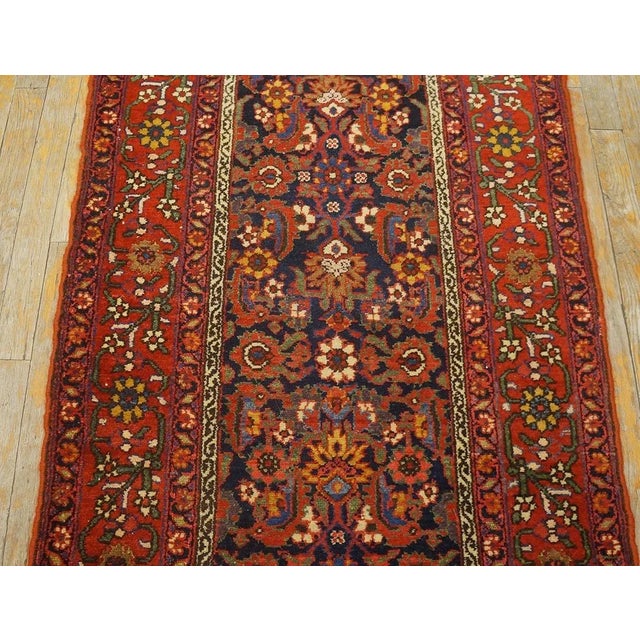 Textile Incredible Red-Wine Background Color With Nice Medallion Design Antique Persian Rug For Sale - Image 7 of 9
