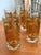 Mid-Century Modern 1960s Yellow 22k Gold Signed Culver Glassware Fruit Basket Depiction - Set of 4 For Sale - Image 3 of 8
