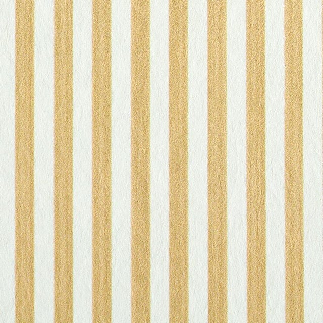 Transitional Schumacher Edwin Stripe Narrow Wallpaper in Wheat For Sale - Image 3 of 3