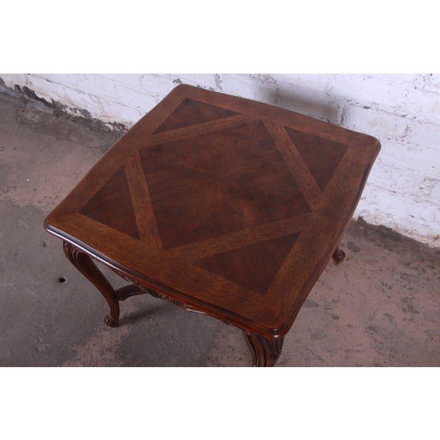 Drexel Heritage French Parquetry Side Table Chairish
