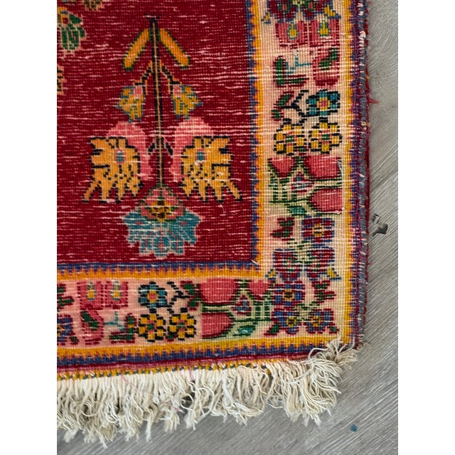 Persian Small Handmade Persian Style Accent Rug For Sale - Image 3 of 18