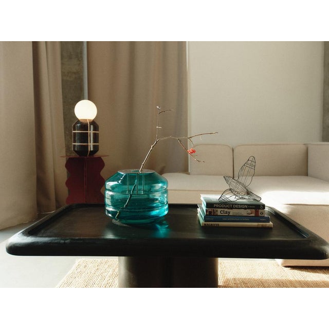 Glass Ceramic Base Table Lamp by Svitanok For Sale - Image 7 of 10