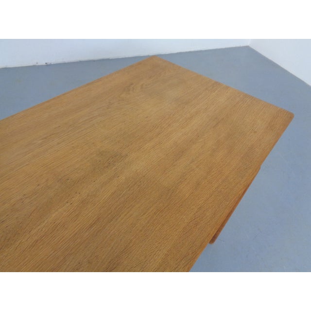 Large AT-15 Oak Coffee Table by Hans J. Wegner for Andreas Tuck, Denmark, 1960s For Sale - Image 13 of 16
