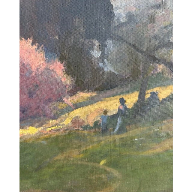 Late 20th Century John Phillip Osborne Nj Original Oil on Canvas Painting Signed Tonal Landscape Art For Sale - Image 9 of 10