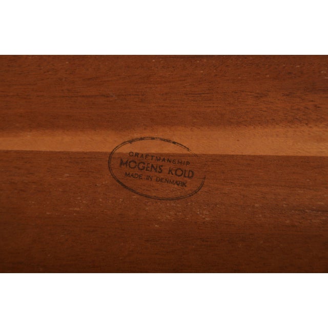 Wood Danish Surfboard Coffee Table by Arne Hovmand Olsen for Mogens Kold, 1950s For Sale - Image 7 of 8