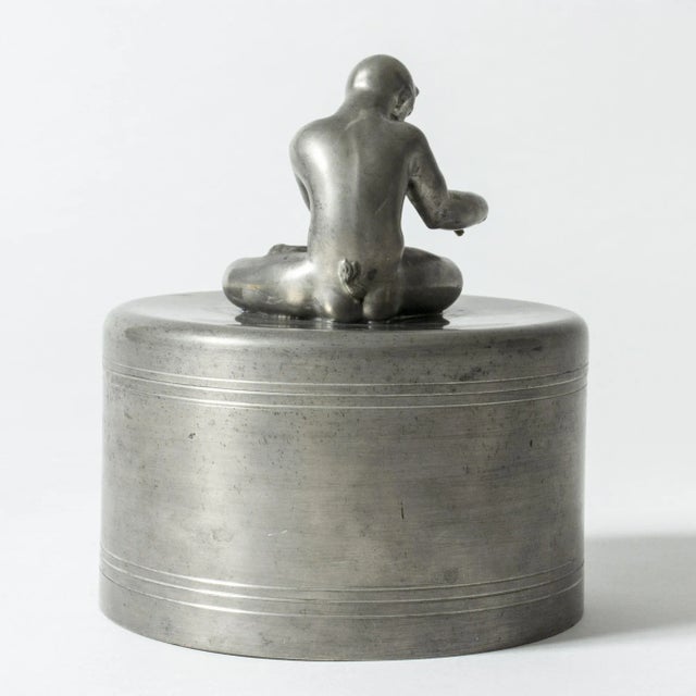 Svenskt Tenn Pewter Jar by Nils Fougstedt for Svenskt Tenn For Sale - Image 4 of 11
