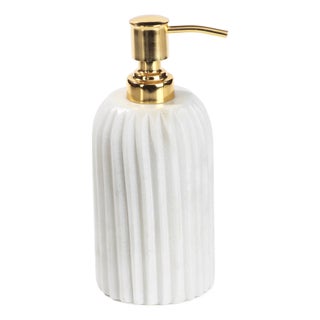 Mannara 5" Tall Marble Soap Dispenser For Sale