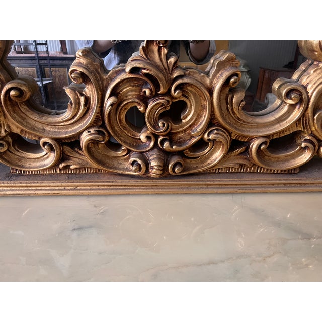 Console Table with Baroque Mirror, 1890s, Set of 2 For Sale - Image 5 of 17