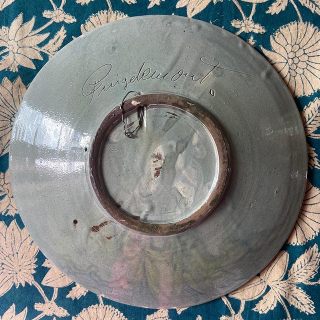Vintage Puigdemont Ceramic Wall Plate, 1970s For Sale - Image 6 of 10