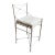 Late 20th Century Giacometti Inspired Wrought Iron Dining Chair For Sale