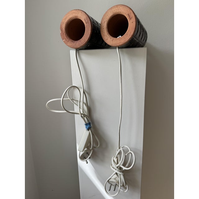 Vintage Swedish Ceramic Table Lamp, 1960s, Set of 2 For Sale - Image 9 of 15