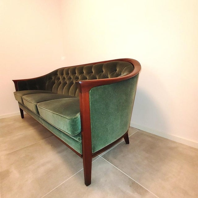 Aristocratic Swedish Sofa by Bertile Frags, 1960s For Sale - Image 4 of 12