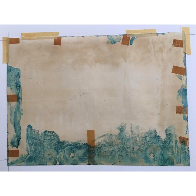 1930s Swiss Winter Landscape Oil Painting on Paper by Georges Froidevaux For Sale - Image 11 of 13