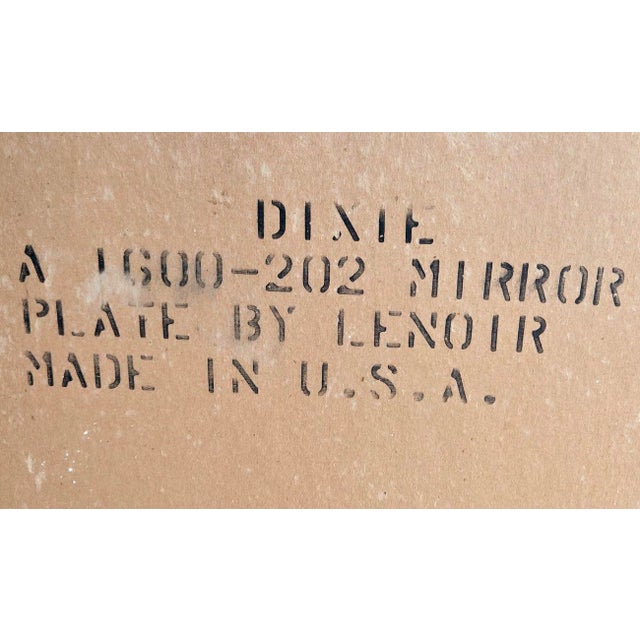 1970s Walnut Wood Framed Mirror by Lenoir Mirror Company For Sale - Image 10 of 10