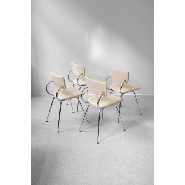 Vintage Italian Chrome Dining Chairs, 1970s, Set of 4 For Sale - Image 11 of 11