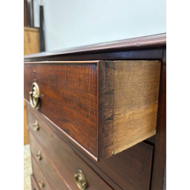 Antique English Mahogany Chest of Drawers For Sale - Image 9 of 12