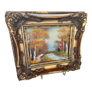 Italian Oil Painting in Gilded Frame