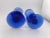 Pair of 1960s Vintage Hand Blown Cobalt Blue Stemmed Wine Goblets For Sale In Los Angeles - Image 6 of 12